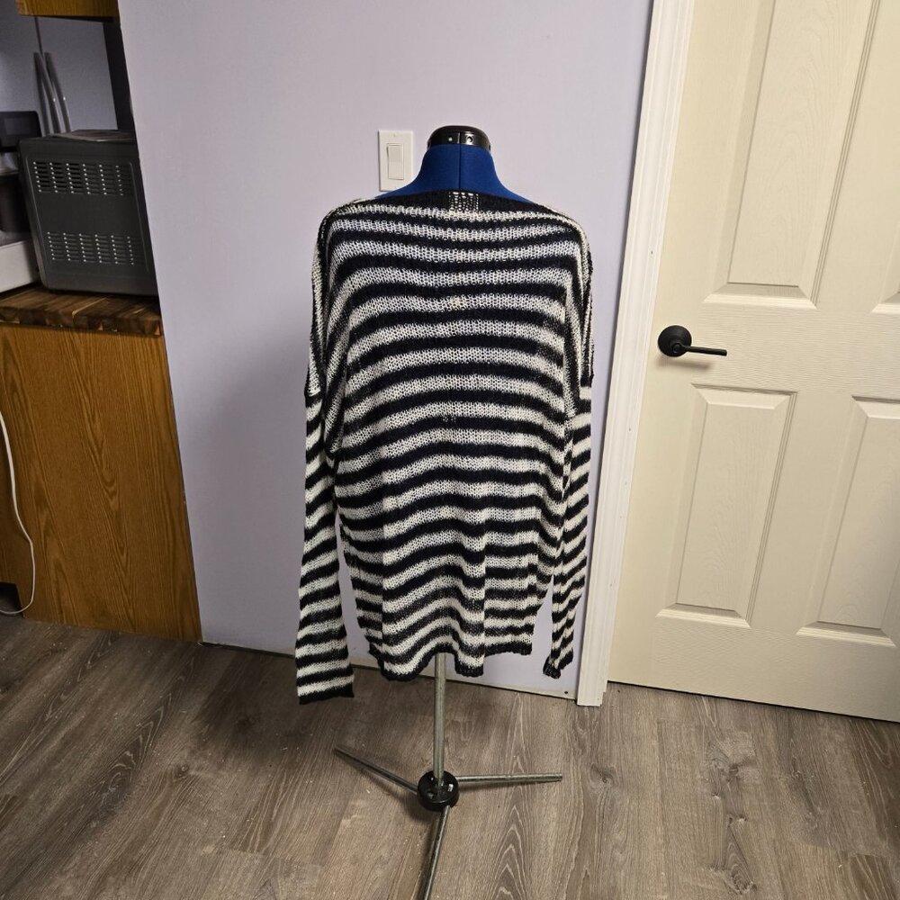 Other UK Navarro Jumper, Black White Stripes, EUC - Picture 5 of 6